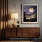 paint by numbers | Full Moon in the Dark | advanced landscapes new arrivals | FiguredArt