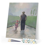 paint by numbers | Father and Daughter | advanced famous paintings new arrivals | FiguredArt