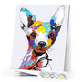 paint by numbers | Dog and Glasses | animals dogs easy new arrivals | FiguredArt