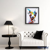 paint by numbers | Dog and Glasses | animals dogs easy new arrivals | FiguredArt