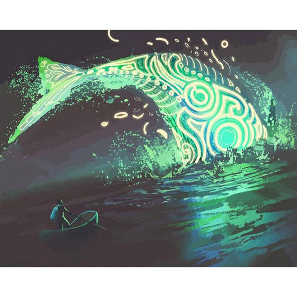 paint by numbers | Lunar Fish | animals fish intermediate new arrivals | FiguredArt