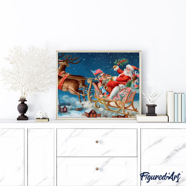 paint by numbers | Santa Claus in America | christmas intermediate new arrivals | FiguredArt