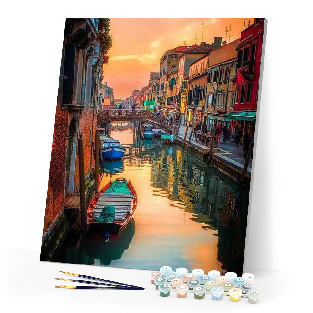 paint by numbers | The Canal | advanced cities | FiguredArt