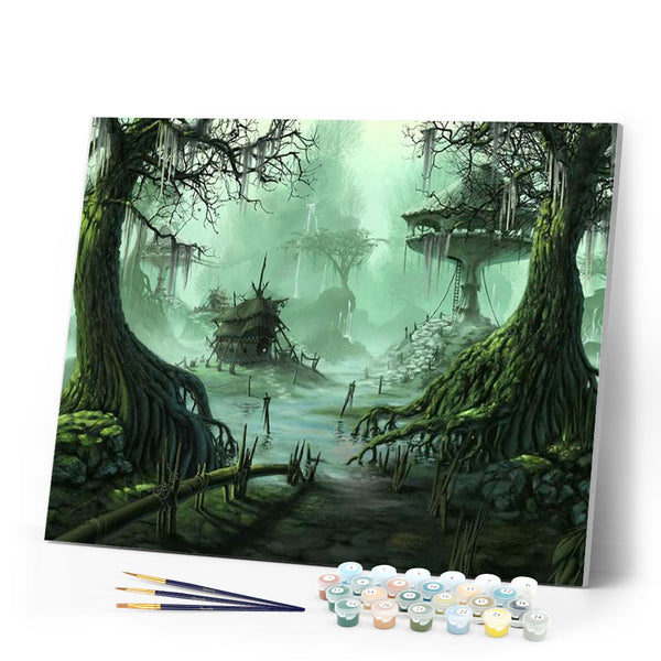 paint by numbers | Magical Garden | advanced forest landscapes new arrivals | FiguredArt