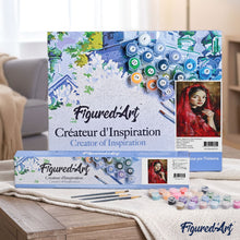 Load image into Gallery viewer, paint by numbers | Woman in Red Veil | advanced new arrivals portrait | FiguredArt