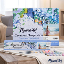 Load image into Gallery viewer, paint by numbers | Pretty Woman on the Beach | advanced landscapes new arrivals romance | FiguredArt