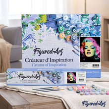 Load image into Gallery viewer, paint by numbers | Marilyn Monroe Pink Flowers | easy new arrivals portrait | FiguredArt