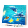 paint by numbers | Whale Jumps | animals easy fish new arrivals whales | FiguredArt
