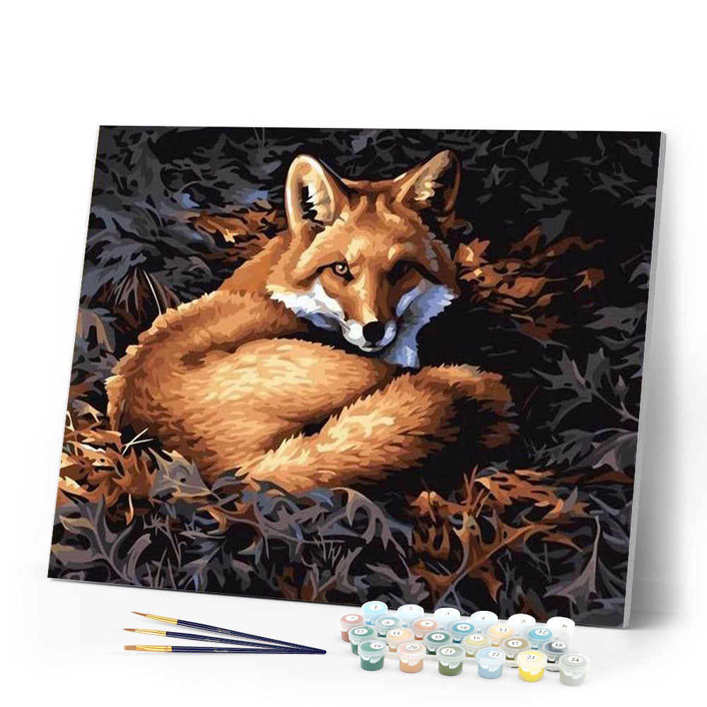 paint by numbers | Pretty Fox | animals easy foxes new arrivals | FiguredArt