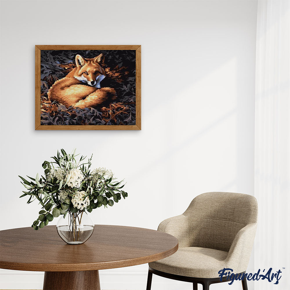 paint by numbers | Pretty Fox | animals easy foxes new arrivals | FiguredArt