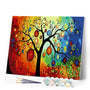 paint by numbers | Hanging lanterns | abstract easy trees | FiguredArt