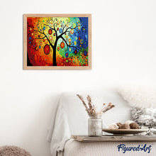 Load image into Gallery viewer, paint by numbers | Hanging lanterns | abstract easy trees | FiguredArt