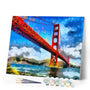 paint by numbers | San Francisco Bridge | cities intermediate landscapes | FiguredArt