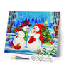 paint by numbers | Snowman Family | christmas intermediate new arrivals | FiguredArt