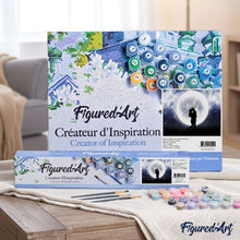Load image into Gallery viewer, paint by numbers | Romantic Kiss and Full Moon | advanced new arrivals romance | FiguredArt