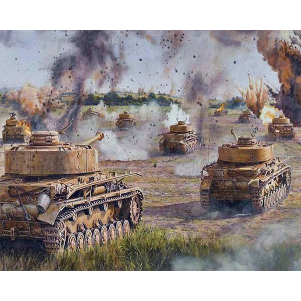 paint by numbers | Tank war | advanced landscapes new arrivals | FiguredArt
