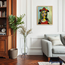 Load image into Gallery viewer, paint by numbers | Picasso Woman in Hat and Fur Collar | advanced famous paintings new arrivals picasso | FiguredArt
