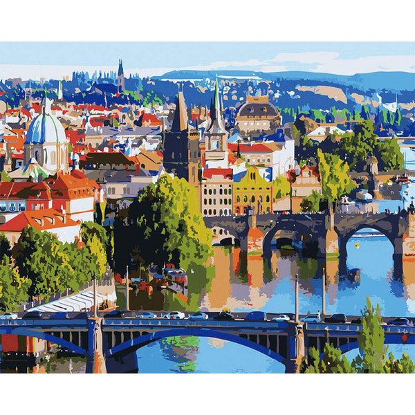 paint by numbers | City in Europe | advanced cities landscapes | FiguredArt