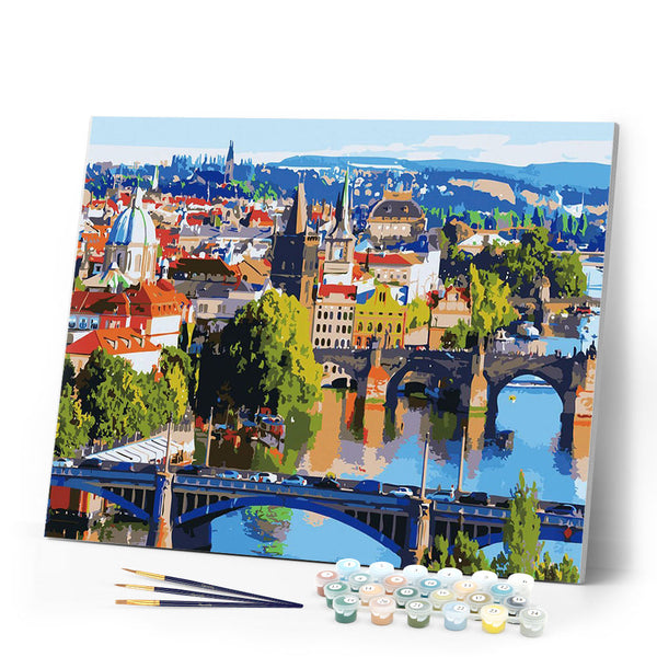 paint by numbers | City in Europe | advanced cities landscapes | FiguredArt