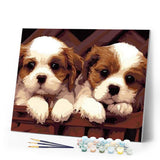 paint by numbers | Small puppies | animals dogs easy | FiguredArt