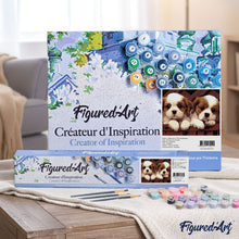 Load image into Gallery viewer, paint by numbers | Small puppies | animals dogs easy | FiguredArt