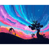 paint by numbers | Sky and Giraffes | advanced animals giraffes new arrivals | FiguredArt