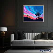 Load image into Gallery viewer, paint by numbers | Sky and Giraffes | advanced animals giraffes new arrivals | FiguredArt