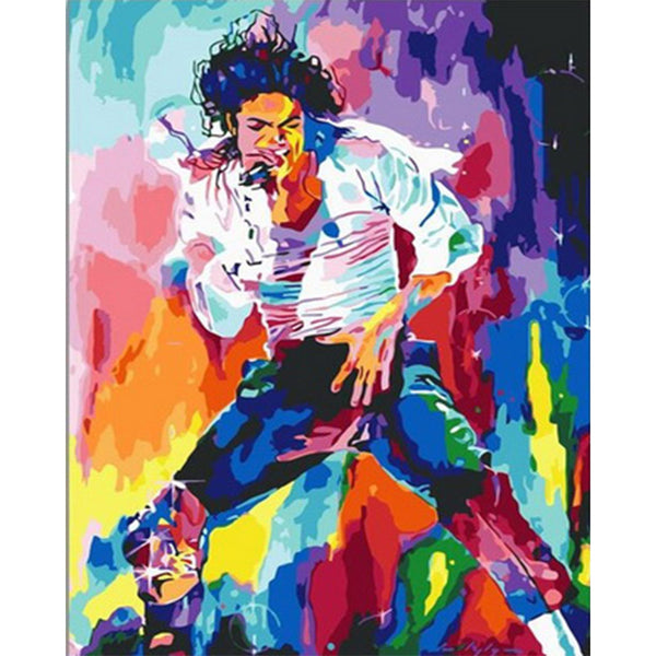 paint by numbers | Michael Jackson | intermediate new arrivals portrait | FiguredArt