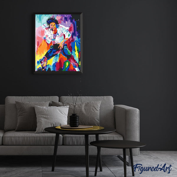 paint by numbers | Michael Jackson | intermediate new arrivals portrait | FiguredArt