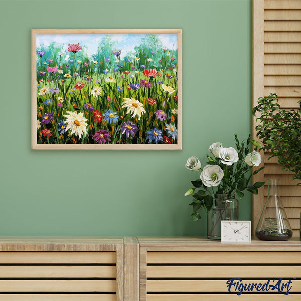 paint by numbers | Flowers in the Countryside | advanced flowers new arrivals | FiguredArt
