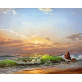 paint by numbers | Quiet Beach | intermediate landscapes new arrivals | FiguredArt