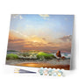paint by numbers | Quiet Beach | intermediate landscapes new arrivals | FiguredArt