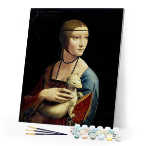 paint by numbers | Woman and her Animal | advanced famous paintings new arrivals portrait | FiguredArt