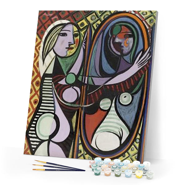 paint by numbers | Picasso Girl before a Mirror | advanced famous paintings new arrivals picasso | FiguredArt