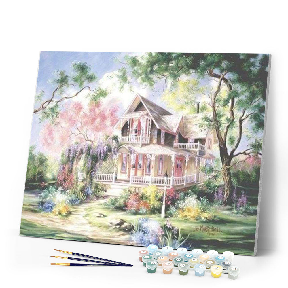 paint by numbers | Romantic home | advanced landscapes | FiguredArt