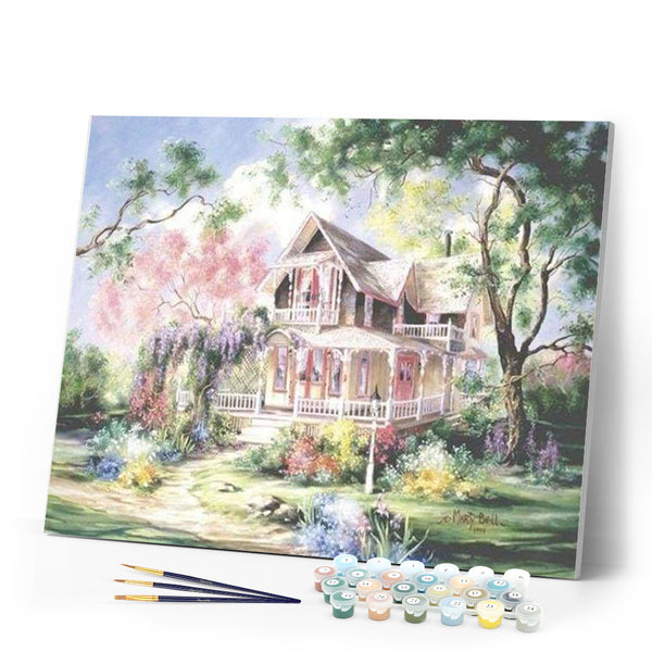 paint by numbers | Romantic home | advanced landscapes | FiguredArt