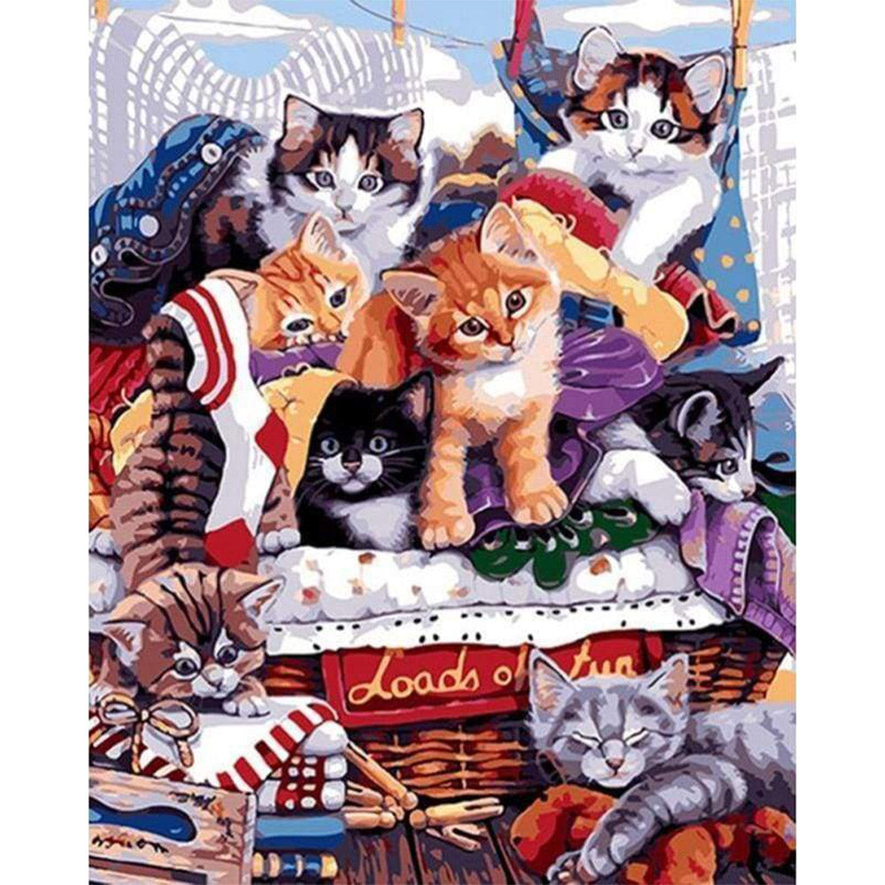 paint by numbers | Party with Cats | advanced animals cats | FiguredArt