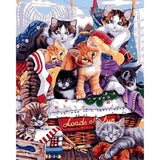 paint by numbers | Party with Cats | advanced animals cats | FiguredArt