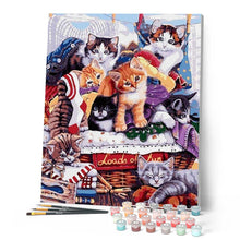 Load image into Gallery viewer, paint by numbers | Party with Cats | advanced animals cats | FiguredArt
