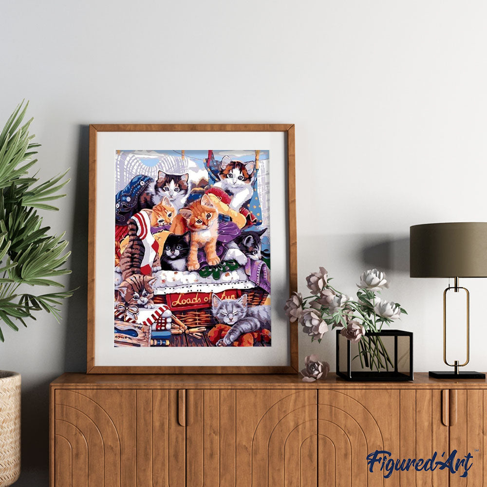 paint by numbers | Party with Cats | advanced animals cats | FiguredArt