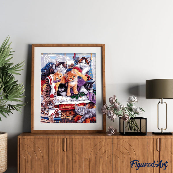 paint by numbers | Party with Cats | advanced animals cats | FiguredArt