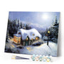 paint by numbers | Winter House | advanced landscapes | FiguredArt