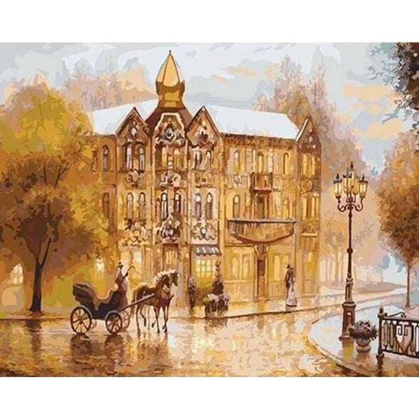 paint by numbers | Carriage Horse Ride | advanced cities | FiguredArt