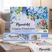 Load image into Gallery viewer, paint by numbers | Small Hummingbird in Flowers | animals beginners birds easy flowers | FiguredArt