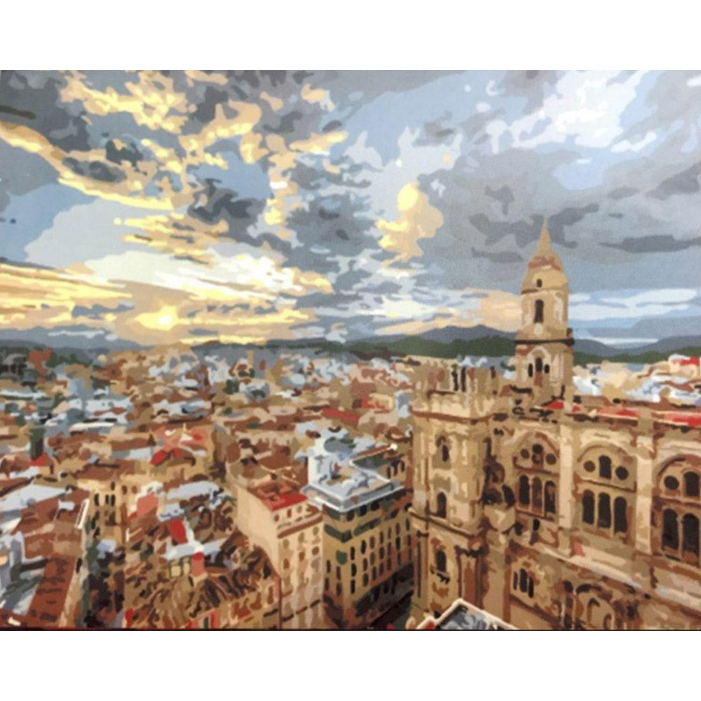 paint by numbers | On top of the Roofs | advanced cities landscapes | FiguredArt