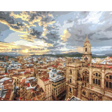 Load image into Gallery viewer, paint by numbers | On top of the Roofs | advanced cities landscapes | FiguredArt