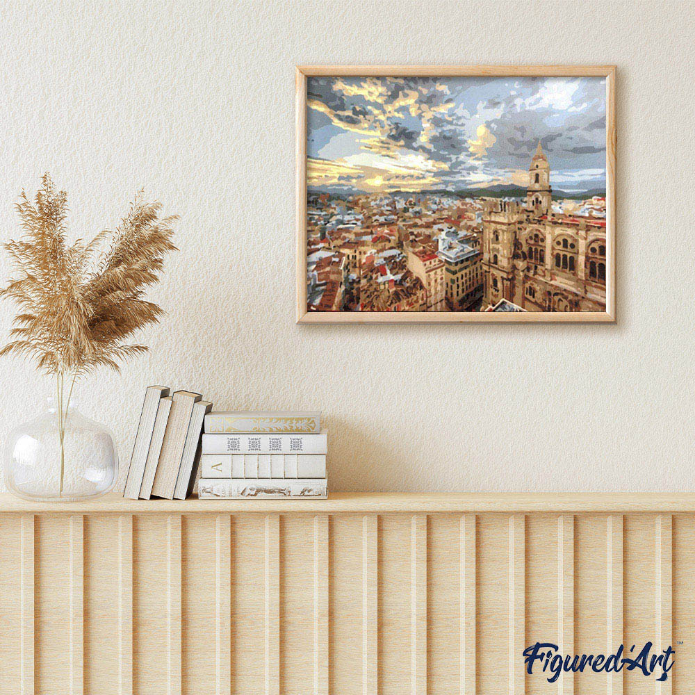 paint by numbers | On top of the Roofs | advanced cities landscapes | FiguredArt