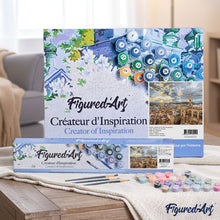 Load image into Gallery viewer, paint by numbers | On top of the Roofs | advanced cities landscapes | FiguredArt