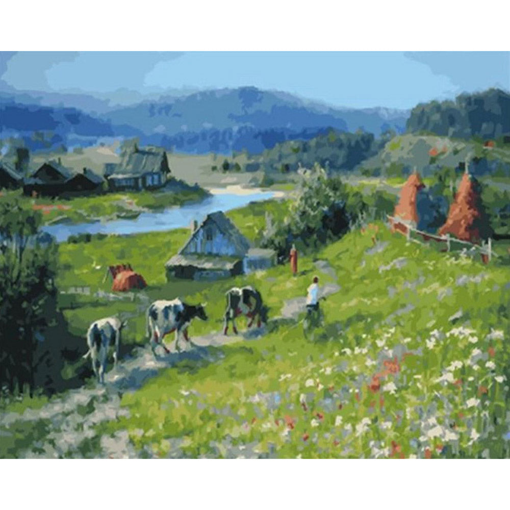 paint by numbers | Herd | advanced landscapes | FiguredArt