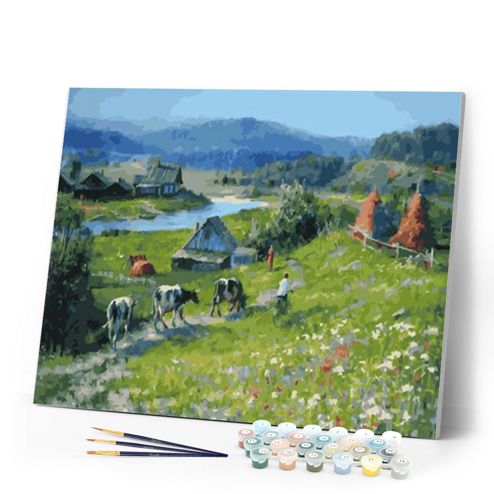 paint by numbers | Herd | advanced landscapes | FiguredArt